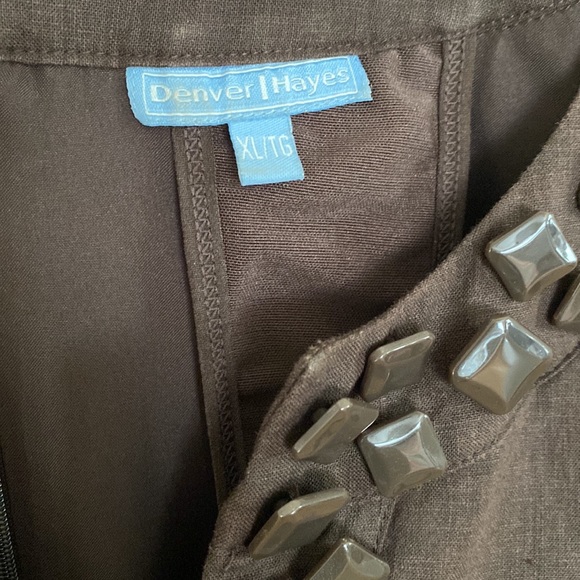 Denver hayes linen blend midi shift dress - Picture 2 of 3